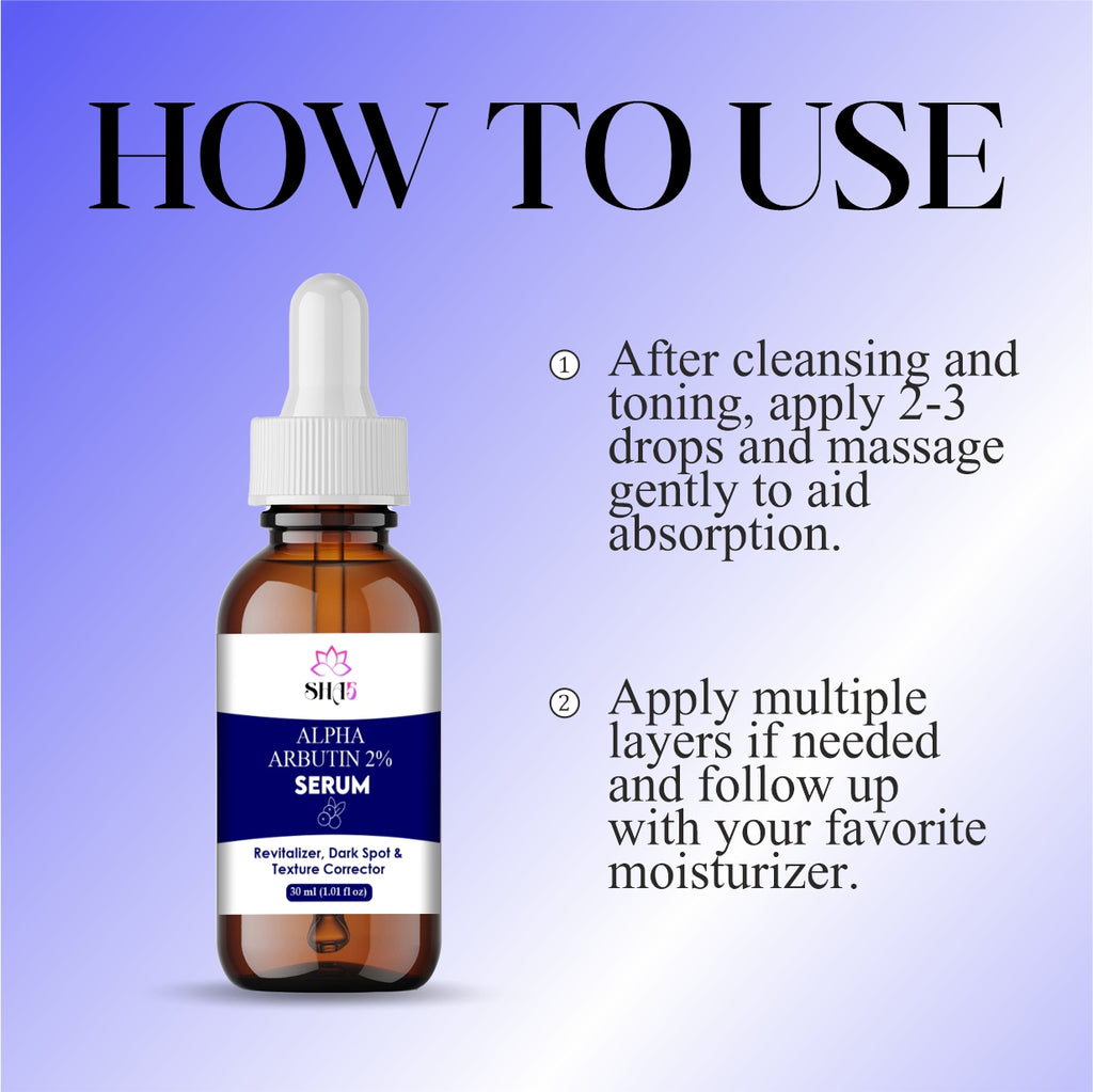Alpha Arbutin Serum 2% + Hyaluronic Acid – Dark Spot Corrector for Face – Brightening & Hydrating Facial Serum – Reduces Hyperpigmentation, Uneven Skin Tone & Acne Scars – 30ml