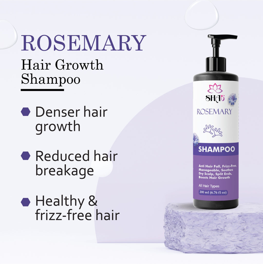 Rosemary Shampoo for Hair Growth – Sulfate-Free, Natural Thickening Shampoo with Biotin & Peppermint – Nourishing Scalp Treatment for Thinning Hair & Dry Scalp – Men & Women