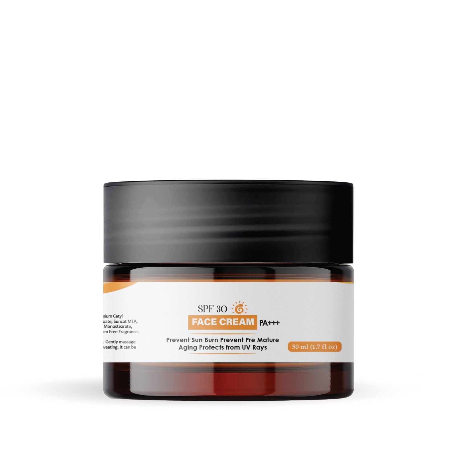 SPF 30 Face Moisturizer – Lightweight Daily Facial Sunscreen & Hydrating Cream – Broad Spectrum UVA/UVB Protection – Non-Greasy, Suitable for All Skin Types